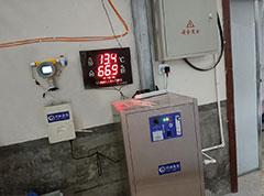 溫氏牧業臭氧消毒檢測現場